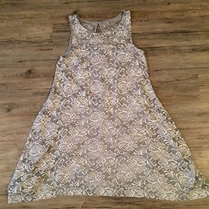 Bethany lined lacey tank dress